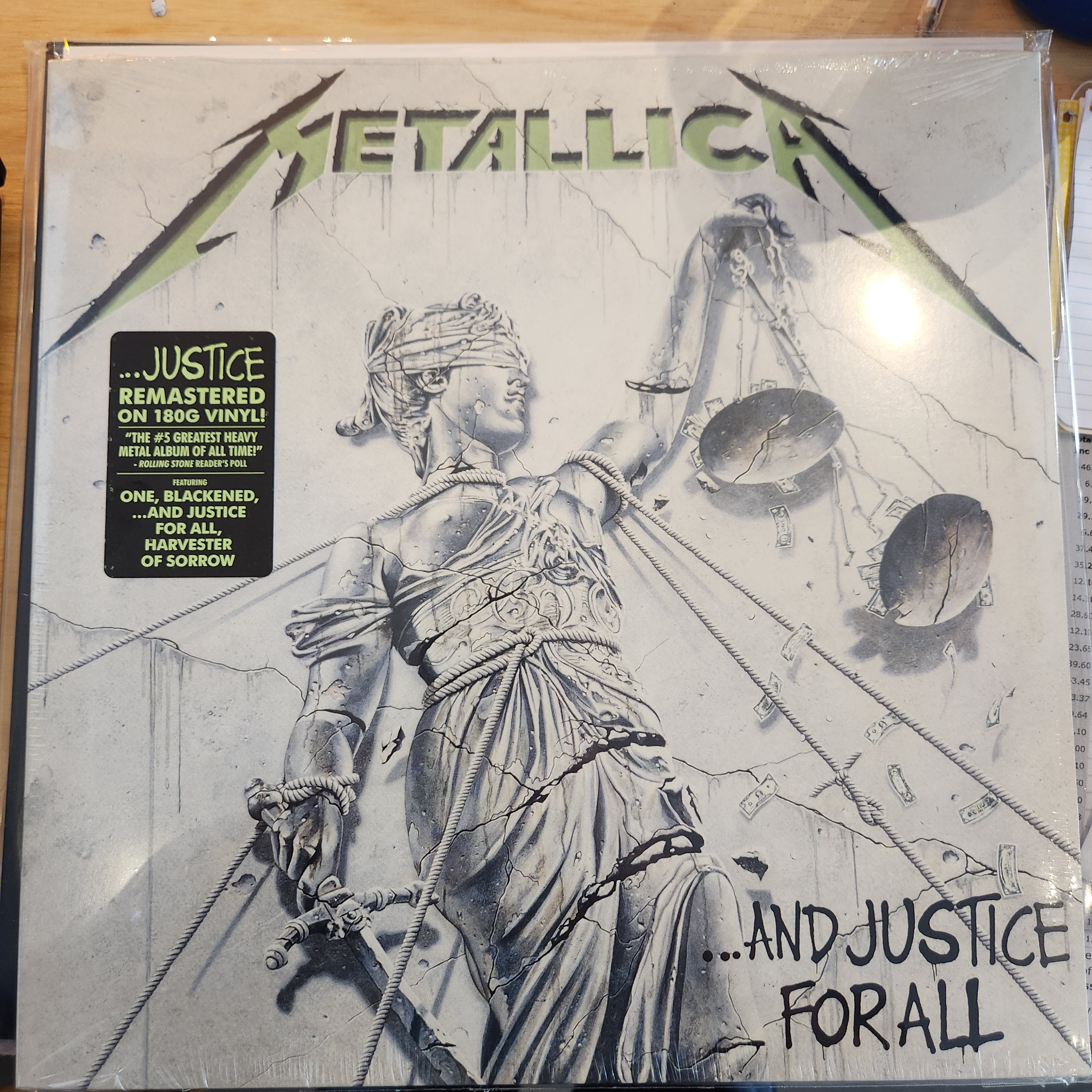 Metallica …And Justice for All Vinyl LP Record - Heavy Metal Music Album for Collectors & Audiophiles - Perfect for Home Listening & Vinyl Enthusiasts
