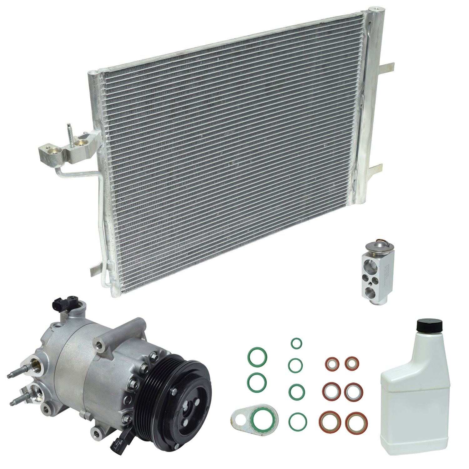 UAC KT 4998A AC Compressor and Component Kit - Replacement for Car Air Conditioning System - Perfect for DIY Auto Repair & AC Maintenance