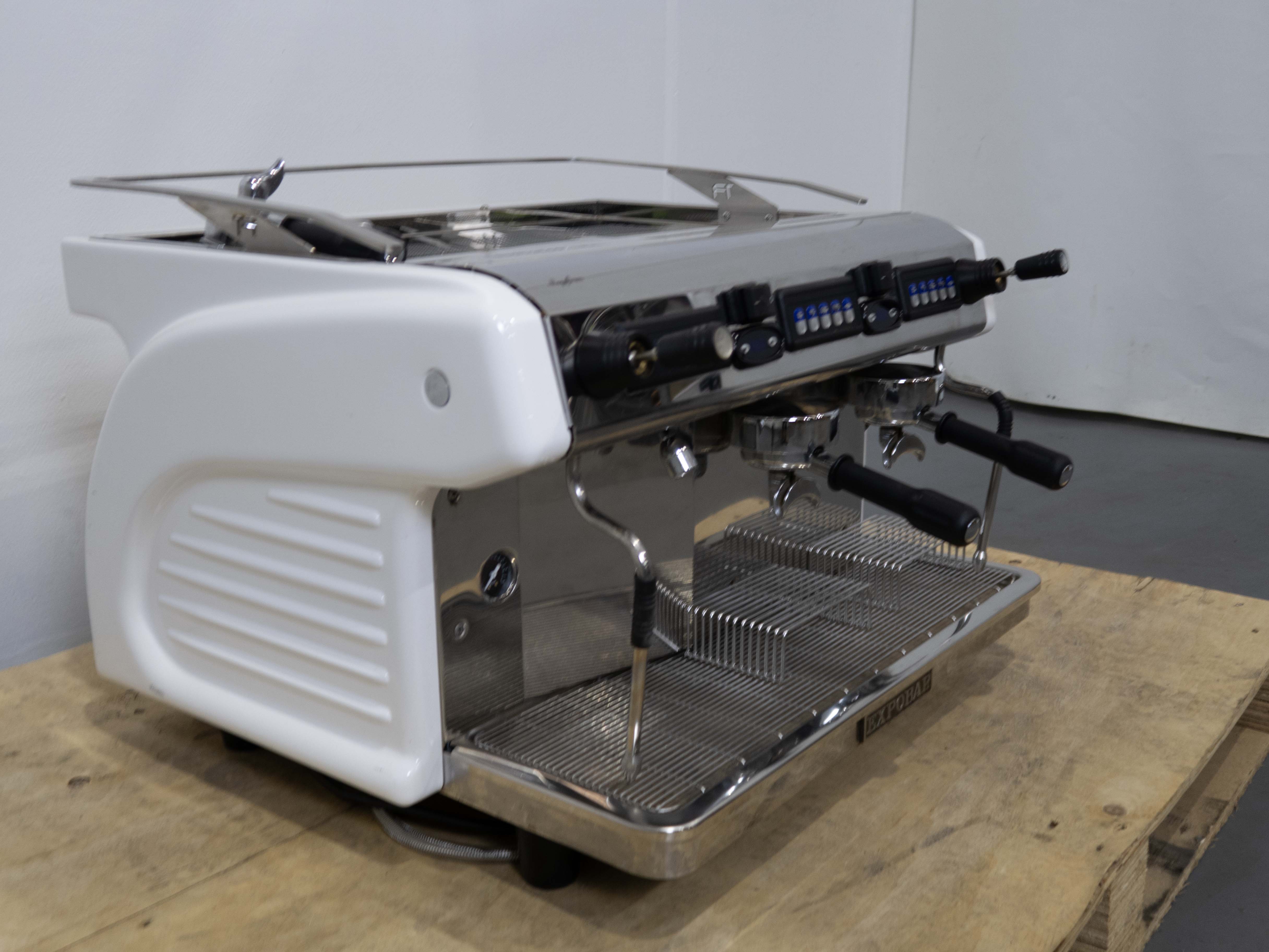 Expobar Ruggero Classic 2 Group Volumetric Espresso Machine - Commercial Coffee Maker for Cafes & Restaurants | Perfect for High-Volume Brewing & Professional Baristas