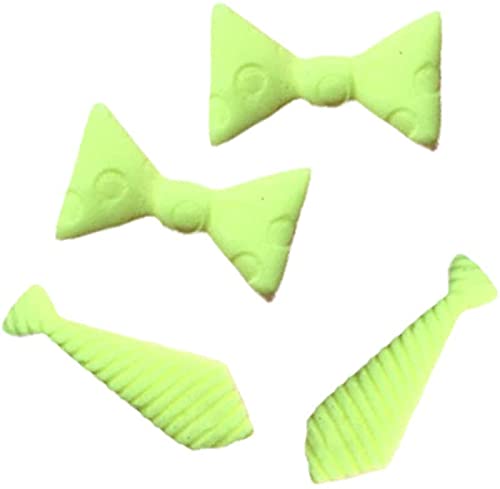 4 Pcs Mini Bow Tie Silicone Molds for DIY Fondant, Chocolate, Candy, Soap & Resin Crafts - Perfect for Father's Day Gifts, Cupcake Toppers, Cake Decorations & Ice Cube Making