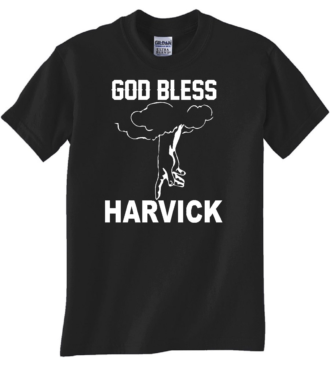 STUFF WITH ATTITUDE Kevin Harvick NASCAR God Bless America Black T-Shirt for Men - Casual Wear, Racing Fan Apparel & Patriotic Outfits