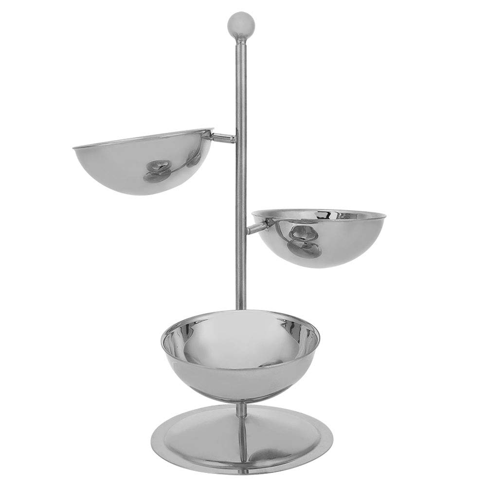 European Style Snack Tray - Elegant Silver Dessert Stand for Cakes, Fruits & Candy Display | Perfect for Home Decor, Tea Parties & Holiday Celebrations | Durable Food Display Plate Rack for Festive Gatherings & Special Occasions