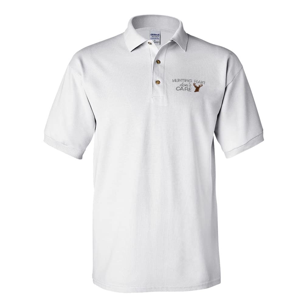 Custom Men's Hunting & Golf Polo Shirts - Breathable Short Sleeve Performance Tees for Outdoor Adventures & Casual Wear