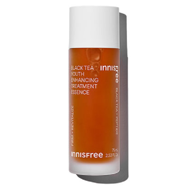 Innisfree Black Tea Youth Enhancing Treatment Essence - Anti-Aging Skincare for Glowing Skin | Best for Night Routine & Hydration Boost