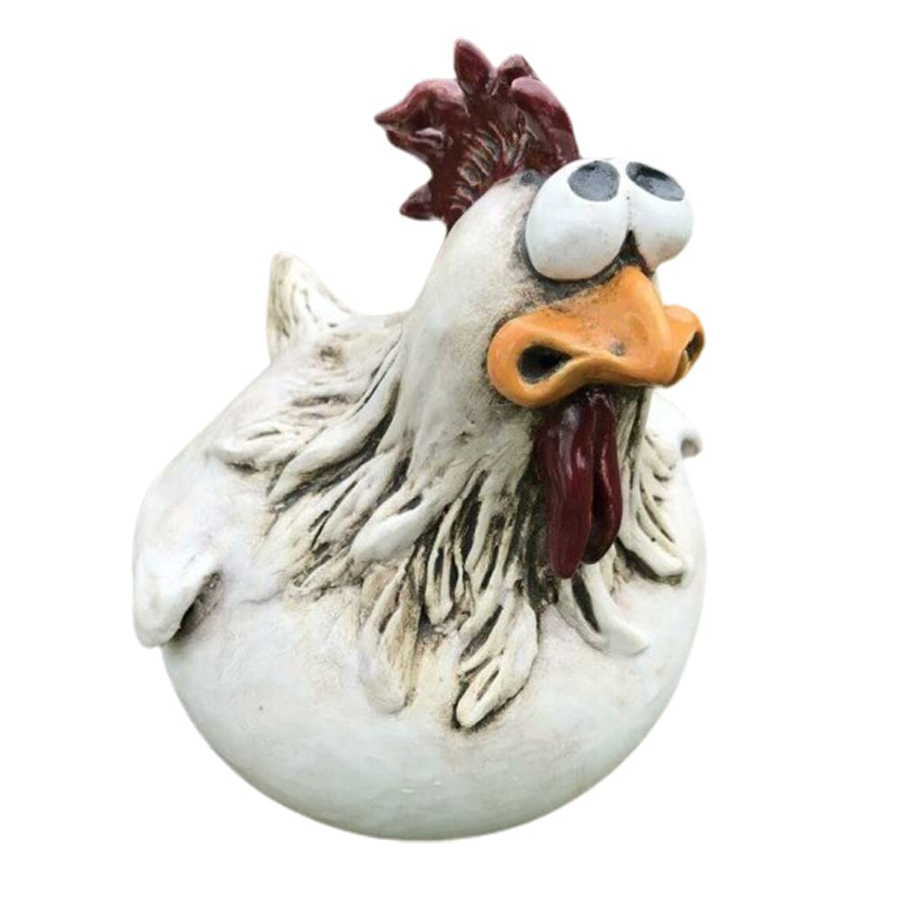 Realistic Chicken Resin Statue - Handcrafted Garden Hen Sculpture for Home, Yard & Outdoor Decor | Perfect for Farmhouse, Patio & Garden Decoration