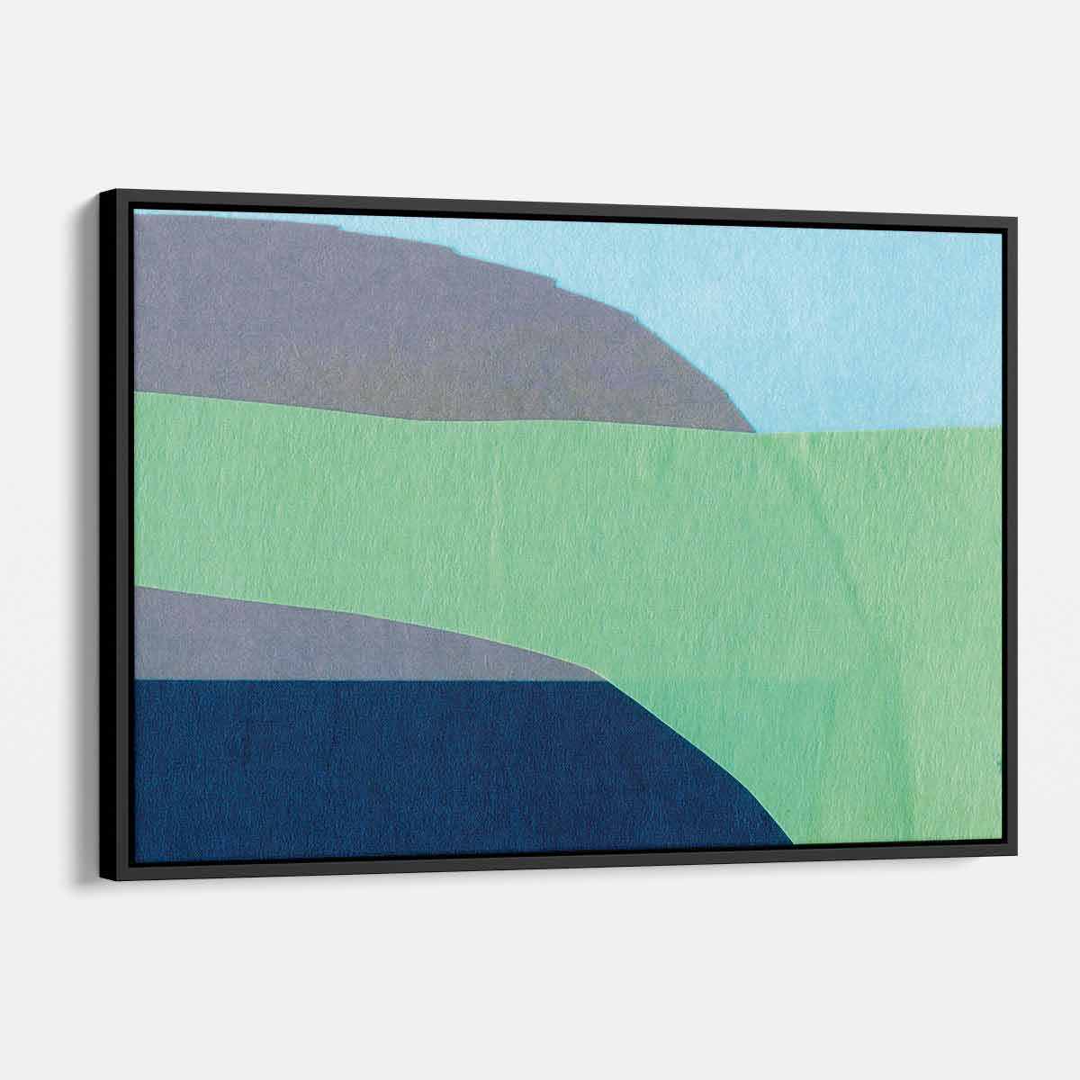 Green Abstract Wall Art Canvas Print - Modern Home Decor for Living Room, Bedroom & Office | 4402