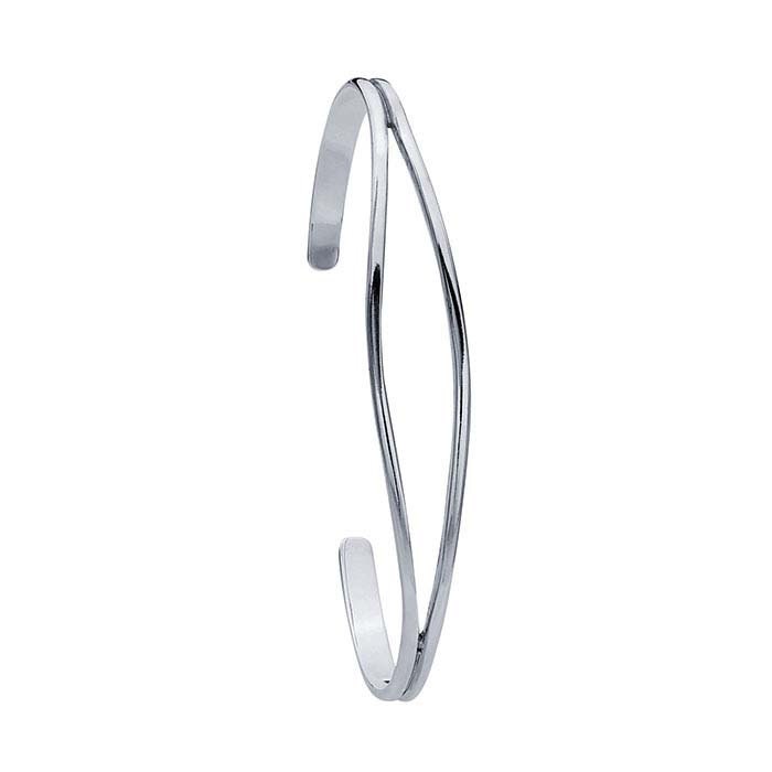 Handmade Sterling Silver Split Center Cuff Bracelet - DIY Custom Jewelry for Women | Perfect for Gifts, Weddings & Special Occasions