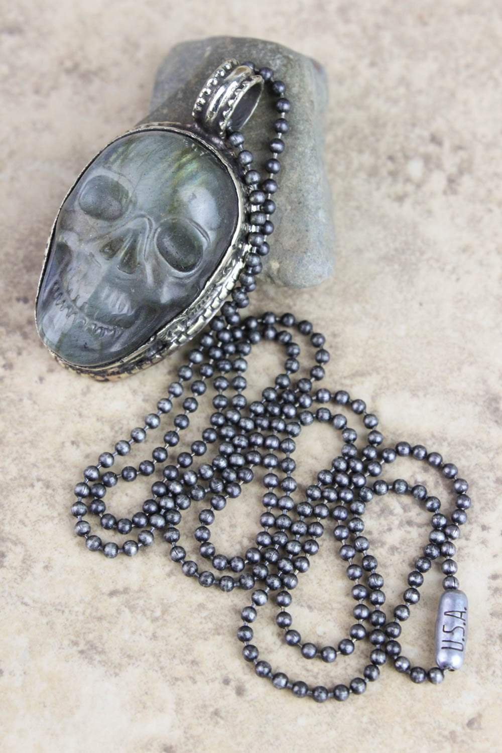 Small Skull Necklace - Gothic Jewelry for Women, Unique Punk Accessory, Handmade Silver Pendant | Perfect for Halloween, Cosplay & Alternative Fashion