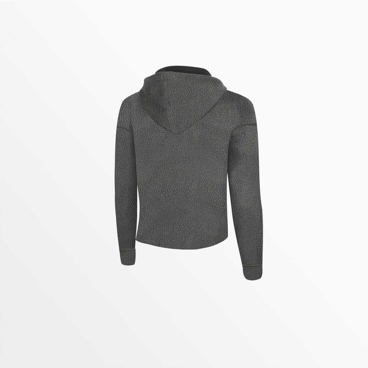 Women's Sherpa Cropped Pullover Hoodie - Soft Fleece Winter Sweatshirt for Casual Wear & Outdoor Activities