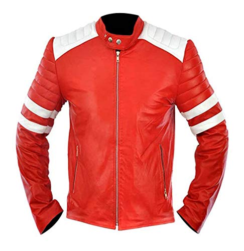 Red Faux Leather Jacket