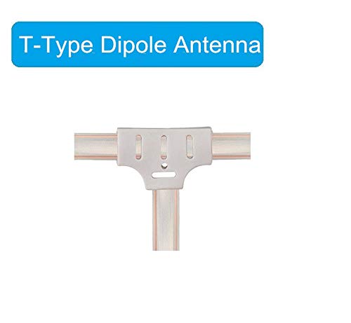 Vintage FM Radio Antenna 300 Ohm T-Shaped Dipole with Spike Terminal - Compatible with Yamaha, Sharp, JVC, Denon, Marantz Stereo Receivers - Perfect for Home Audio, Vintage Radio Restoration & Clear FM Reception