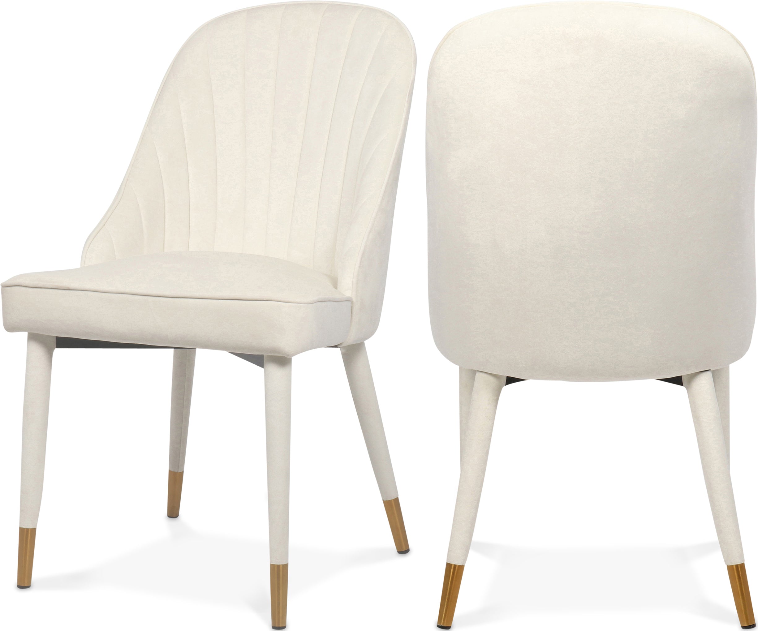Luxury Belle Velvet Dining Chairs - Soft Upholstered Modern Accent Chairs for Dining Room, Kitchen, or Office - Elegant Home Decor & Comfortable Seating Solution