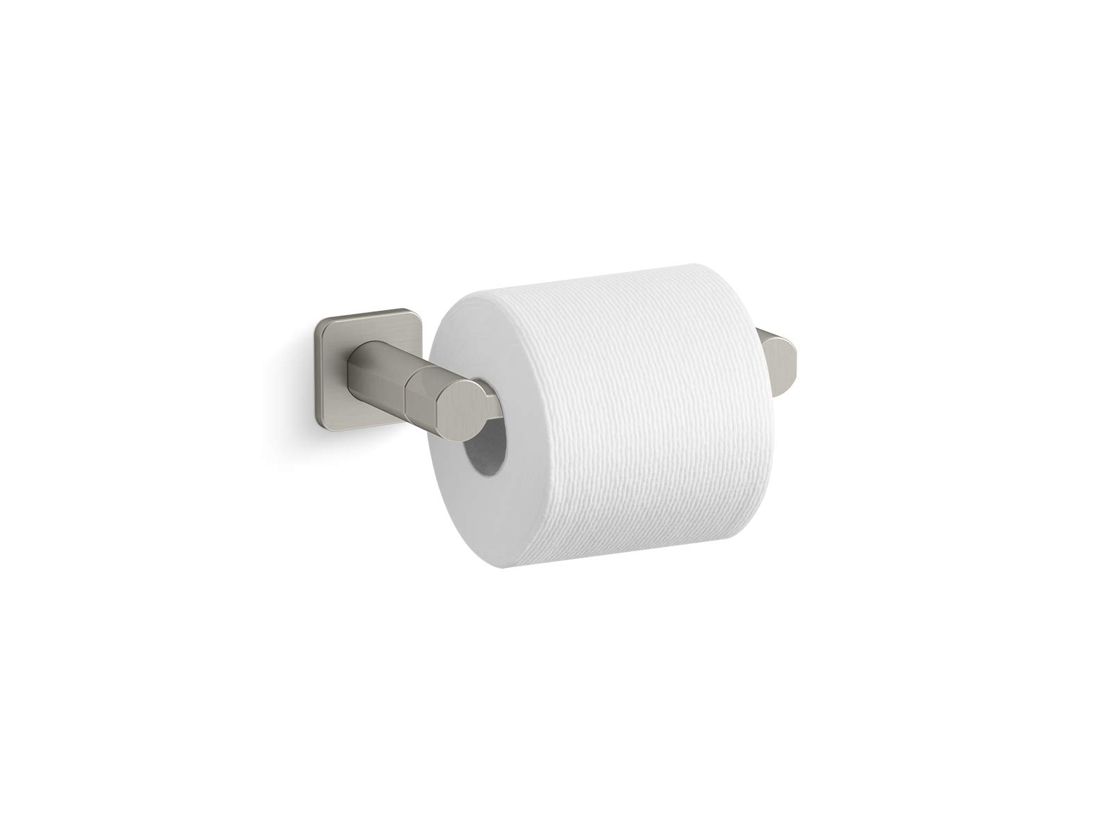 KOHLER PARALLEL® Pivoting Toilet Paper Holder - Modern Bathroom Tissue Dispenser for Home & Commercial Use