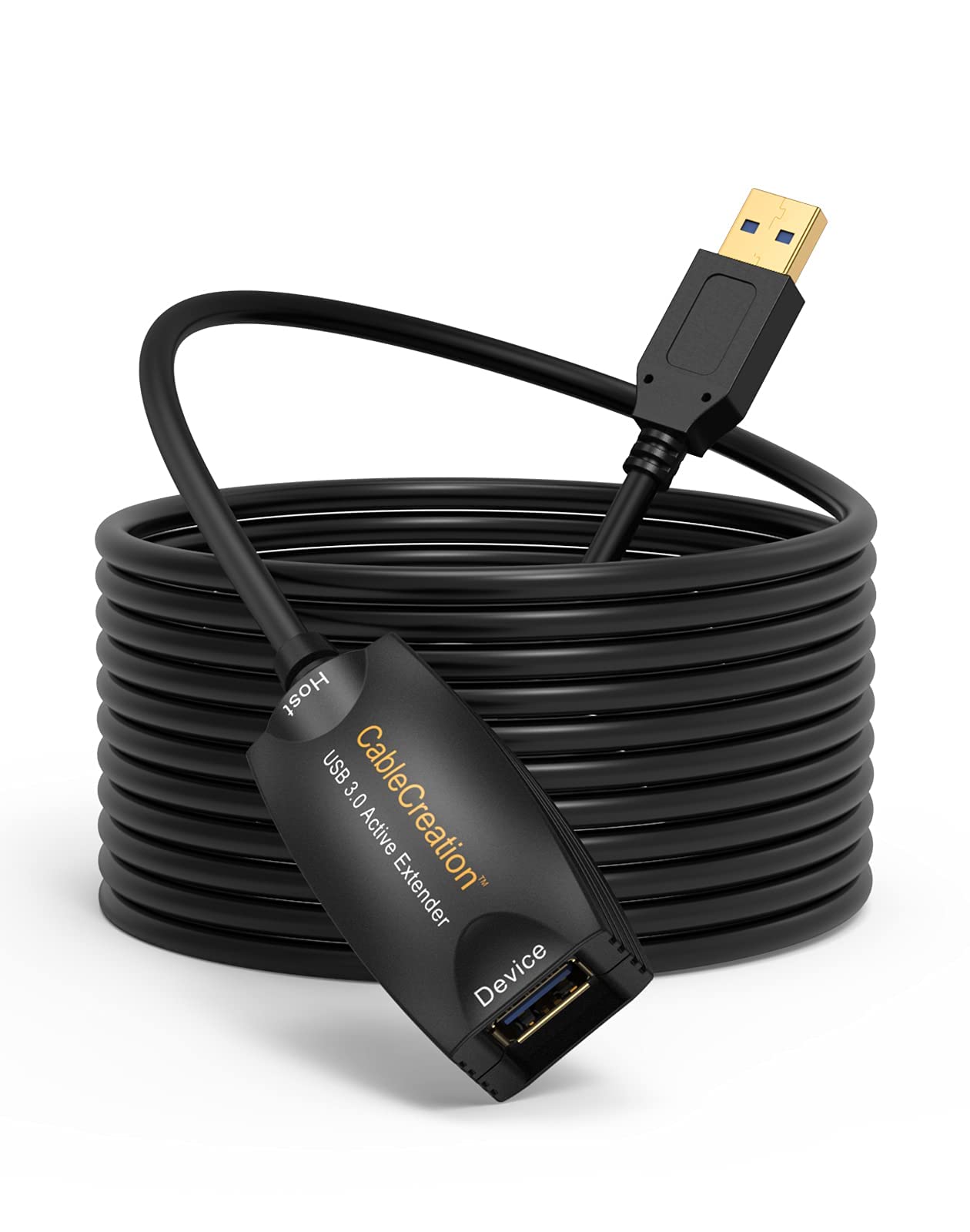 CableCreation 6-in-1 USB C Hub Multiport Adapter with 16.4FT Active USB 3.0 Extension Cable - USB C to HDMI, Ethernet, USB-A Ports - Perfect for MacBook Pro, Dell XPS, iPad Pro & Home Office Setup