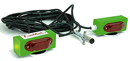 TowMate LED Magnetic Tow Lights with 4-Pin Round Plug - 24-TB34-x1 - Bright & Durable Towing Lights for Trailers, Wreckers, Rollback & Tow Trucks - Perfect for Nighttime Towing, Roadside Assistance & Emergency Vehicle Safety