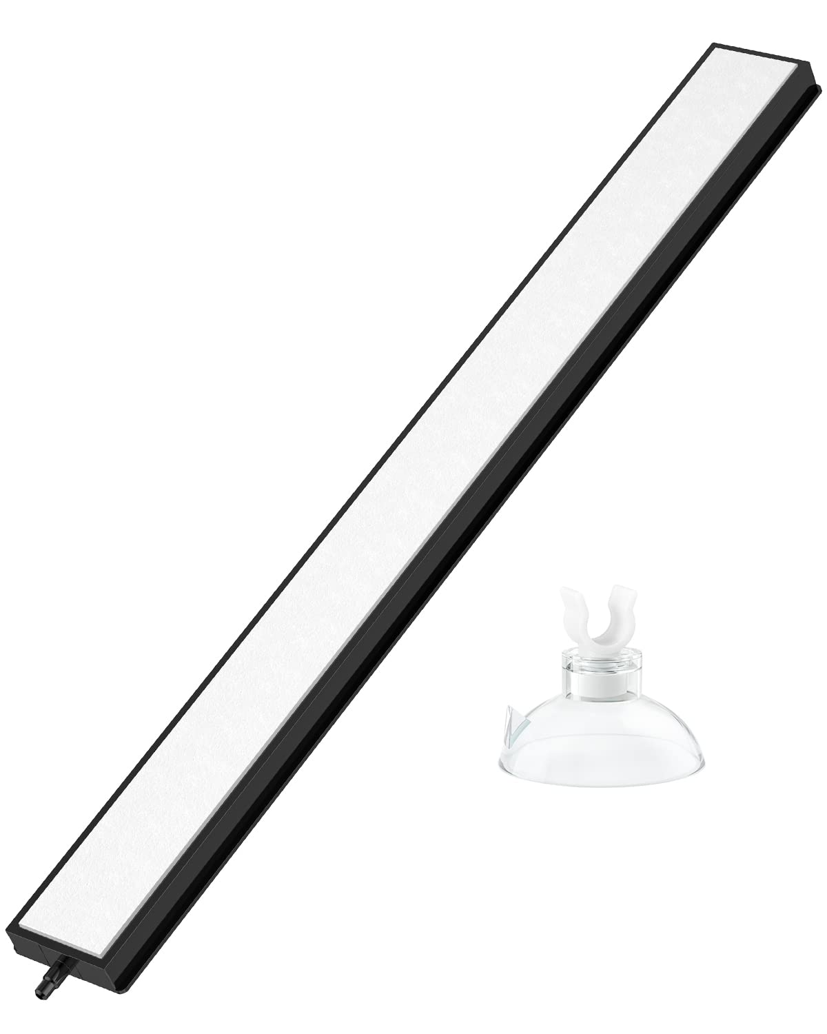 12 Inch Aquarium Air Stone Bar - Bubble Diffuser with Suction Cups for Fish Tanks, Hydroponic DWC Systems & Small Ponds | Oxygenates Water for Healthier Fish & Plants | Perfect for Home Aquariums, Hydroponic Gardens & Outdoor Water Features