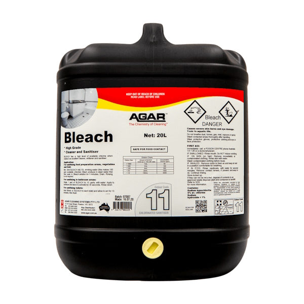 5% Sodium Hypochlorite Agar Bleach - Professional Disinfectant for Home, Lab & Medical Use | Effective Stain Removal & Surface Sanitizer