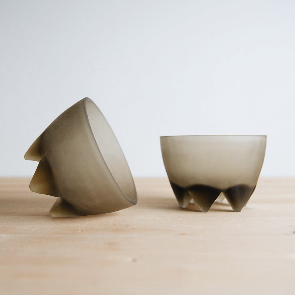 Elegant Footed Frosted Glass Bowl - Perfect for Serving Salads, Desserts & Party Snacks - Durable & Stylish Kitchenware