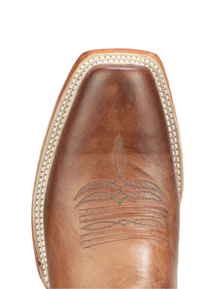 Lucchese CL1566 Men's Martin Mad Dog Goat Leather Cowboy Boots in Peanut Brown - Perfect for Western Rides, Country Music Festivals & Casual Wear