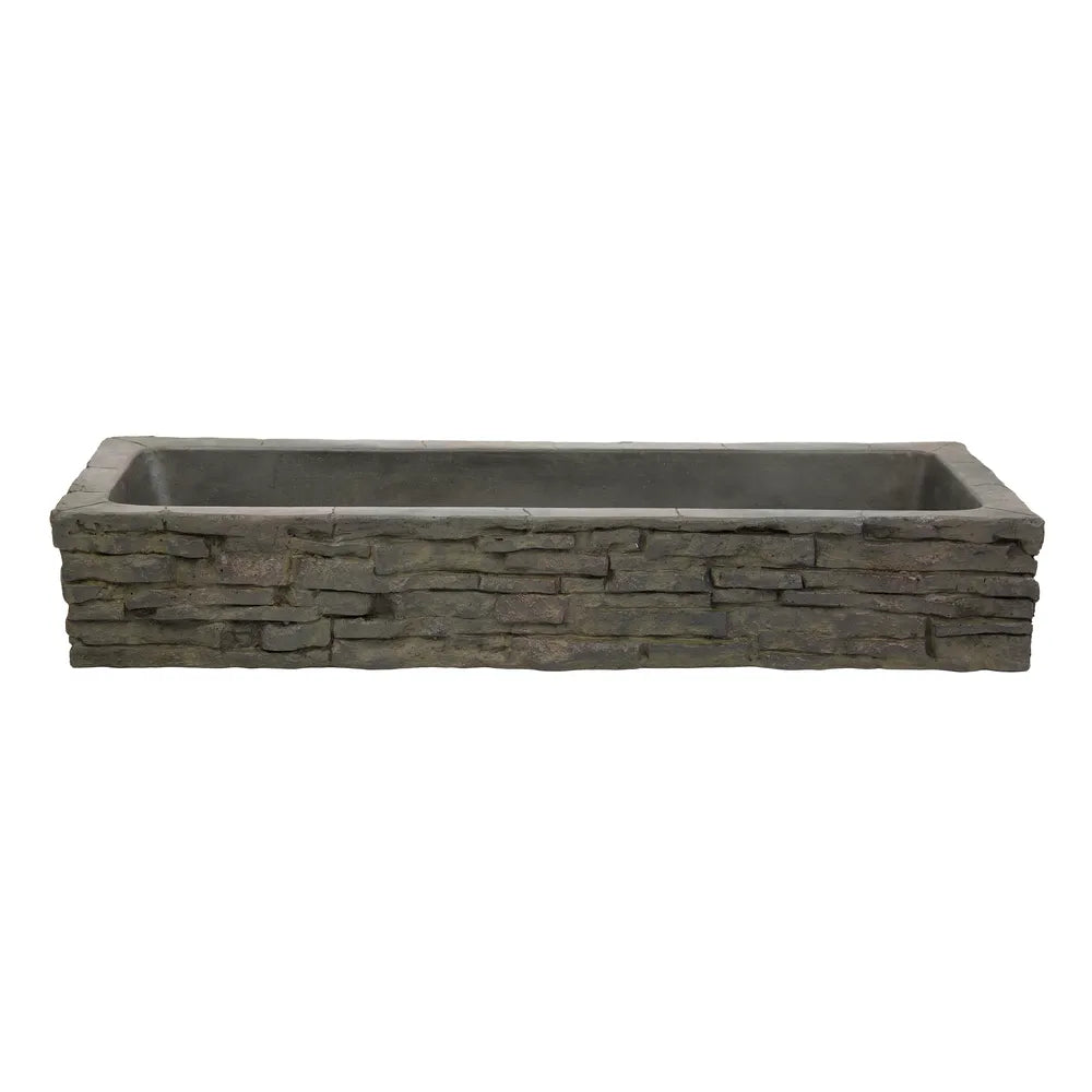 Quad Spill Straight Stacked Slate Wall Topper - Premium Stone Veneer for Exterior & Interior Home Decor | Perfect for Fireplace Surrounds, Accent Walls, and Outdoor Living Spaces