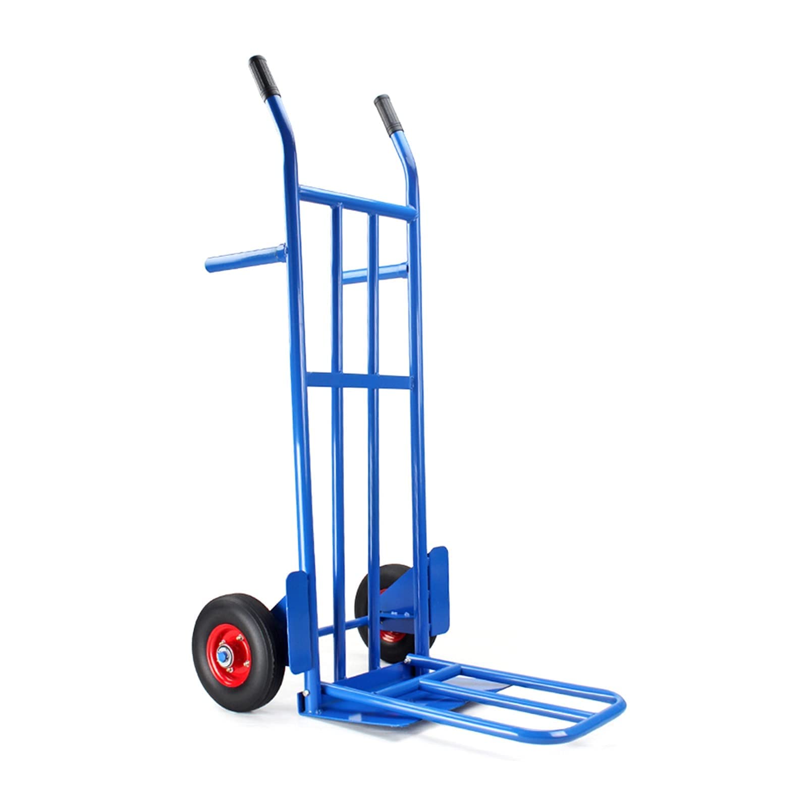 GAXQFEI Heavy Duty Steel Hand Truck - 300kg Capacity Cargo Trolley with Inflatable & Solid Wheels (4 Styles) - Perfect for Warehouse, Moving, and Industrial Transport