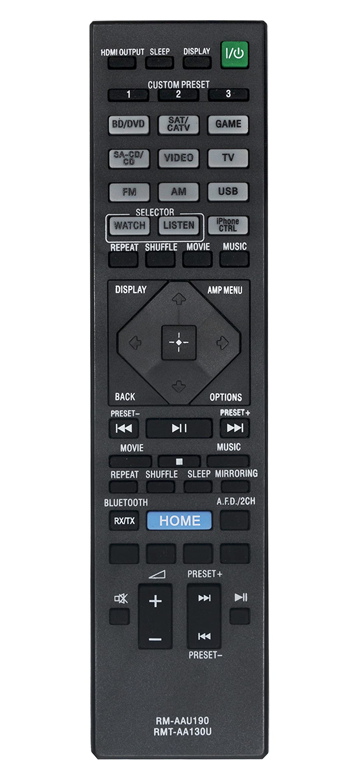 Original Remote Controller Replacement for Sony STR-DH550 STR-DH750 STR-DN1060 STR-DN860 AV Receiver | Compatible with Home Theatre Systems | Perfect for Movie Nights & Music Listening