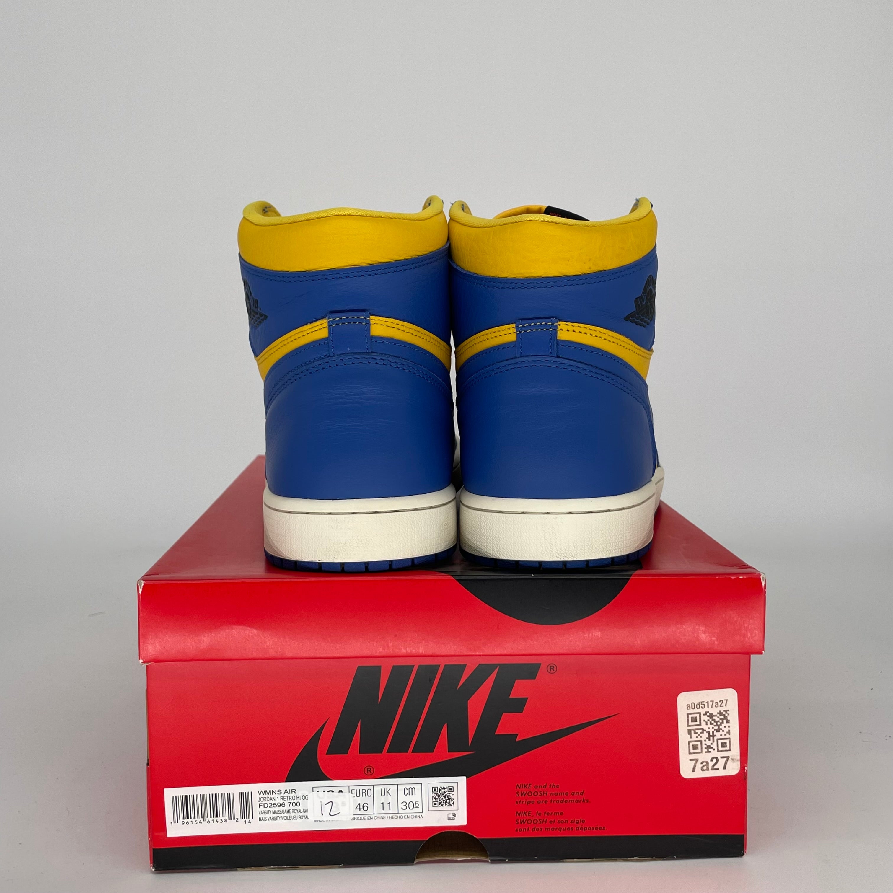 AIR JORDAN 1 REVERSE LANEY W Basketball Shoes - Size 12/13.5W (FD2596-700) - Retro Sneakers for Men, Women & Teens - Perfect for Streetwear, Casual Wear & Basketball Games