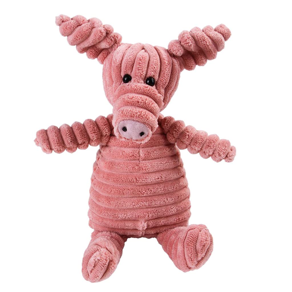 Baoblaze Soft Dog Teeth Cleaning Chew Toys - Plush Animal Puppy Chewing Toys for Small Pets, Interactive Play & Dental Care - Perfect for Puppies, Teething Dogs & Playtime Fun