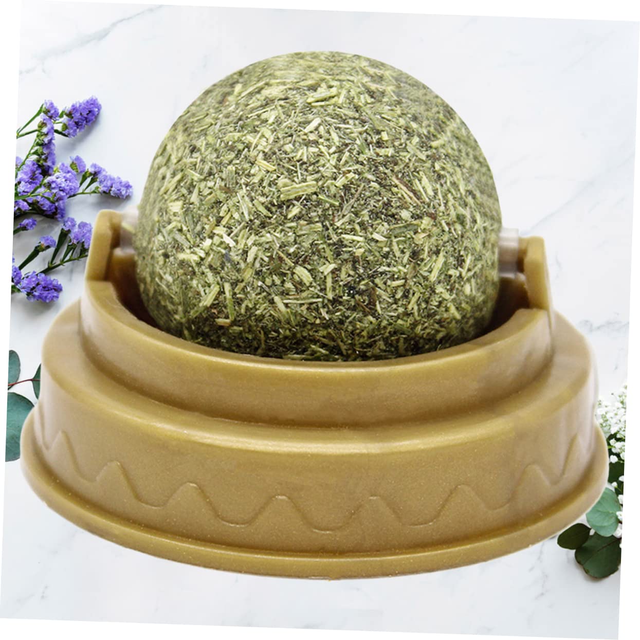 3pcs Catnip Silvervine Ball Toy - Cat Treat for Teeth Cleaning & Digestion - Play & Lick Fun