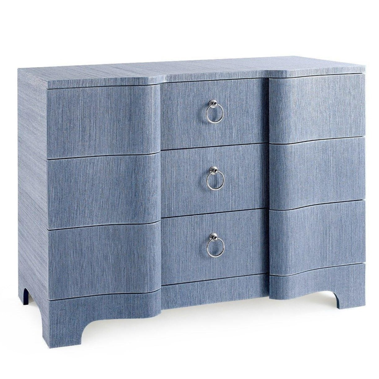 Bardot Large 3 Drawer Dresser - Modern Wooden Storage Cabinet for Bedroom, Living Room & Office Organization | Spacious Chest of Drawers for Clothes, Linens & Home Essentials