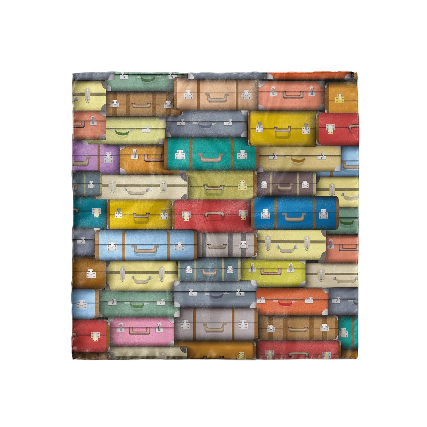 Ambesonne Vintage Hair Scarf - Colorful Travel Head Wrap & Fashion Accessory for Women - Perfect for Vacations, Beach Trips, and Everyday Style