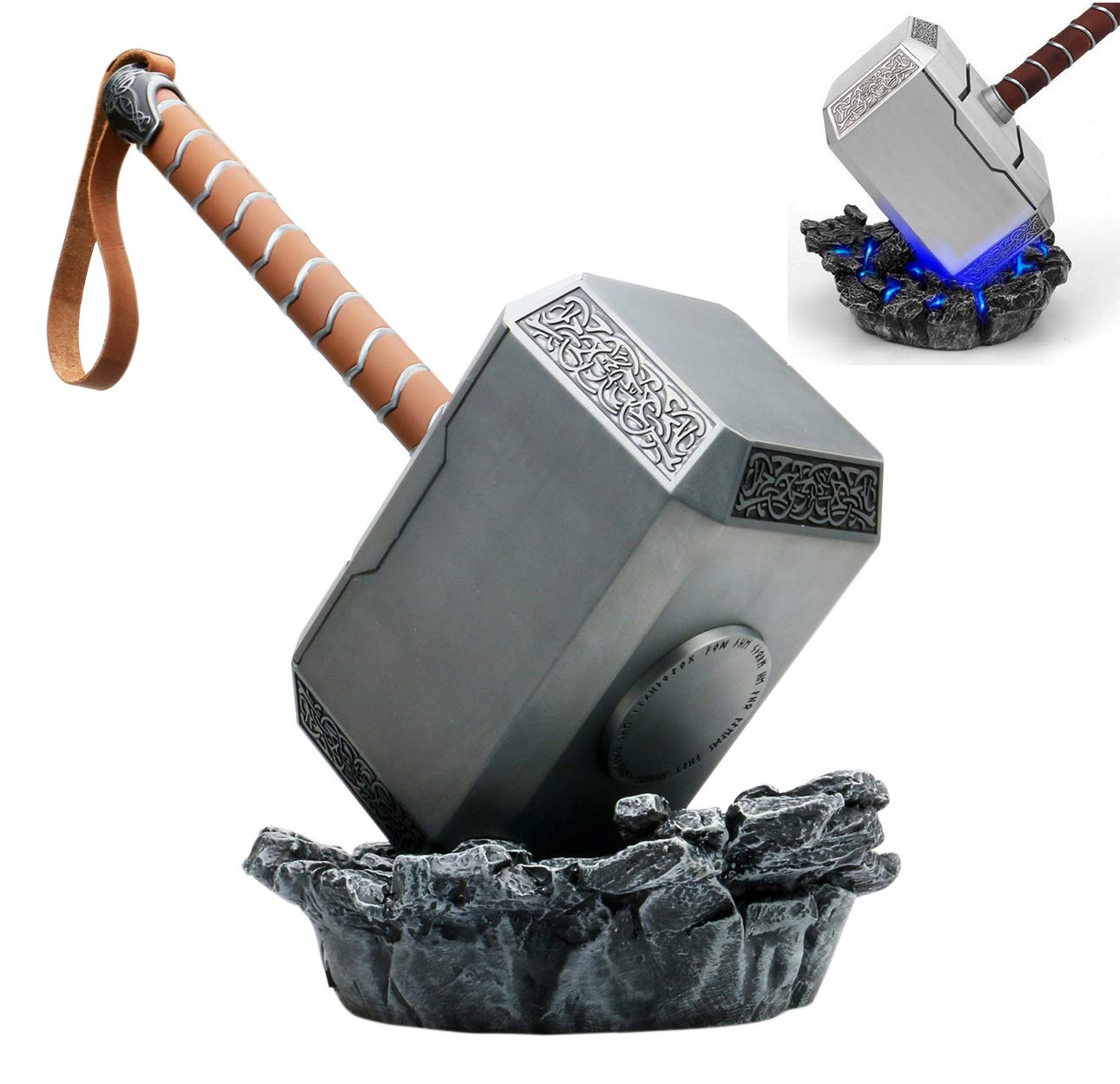 Gmasking 1:1 Scale Metal Viking Mjolnir Hammer - Norse Mythology Thor's Thunder God Cosplay Prop for Adults | Perfect for Viking Themed Parties, Halloween Costumes & Collectors Display