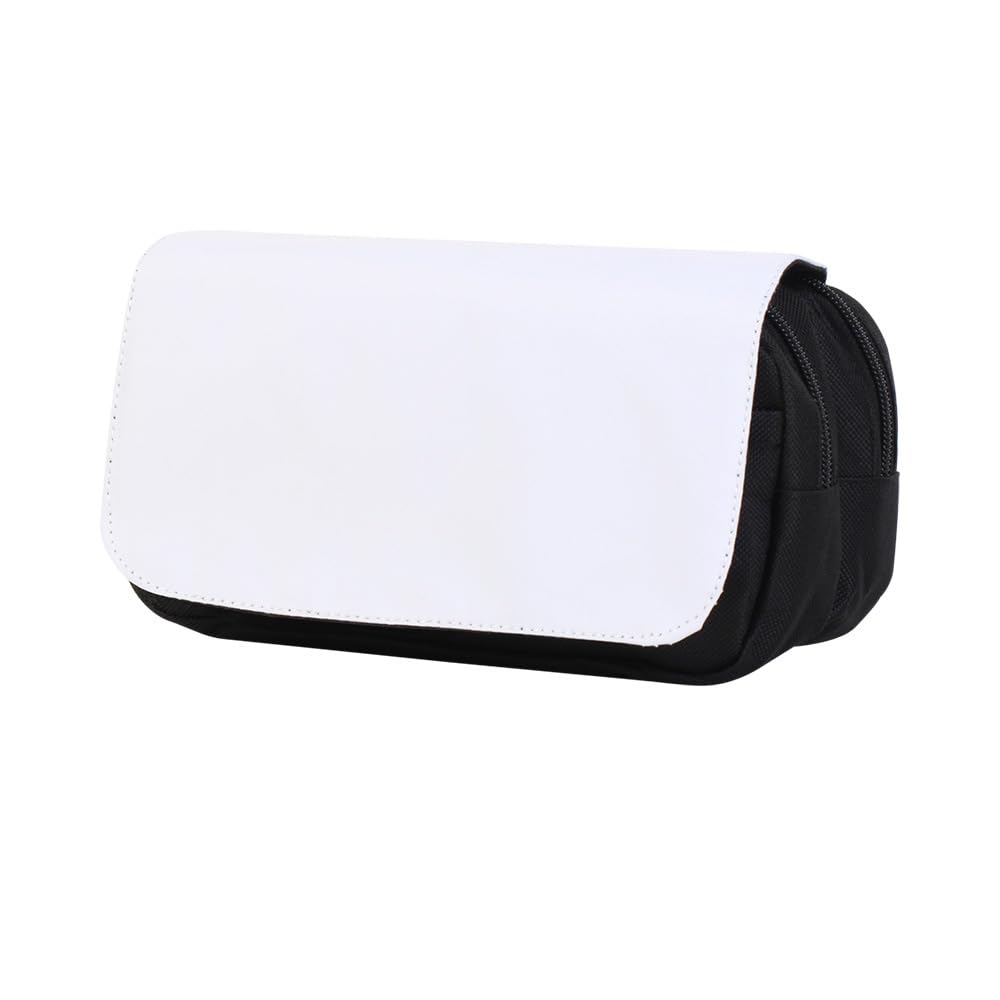 4 PCS DIY Sublimation Cosmetic Bags - Printable Heat Transfer Makeup Pouch & Pencil Case with Removable Flap, Multipurpose Toiletry Organizer for Travel, School & Gift Giving