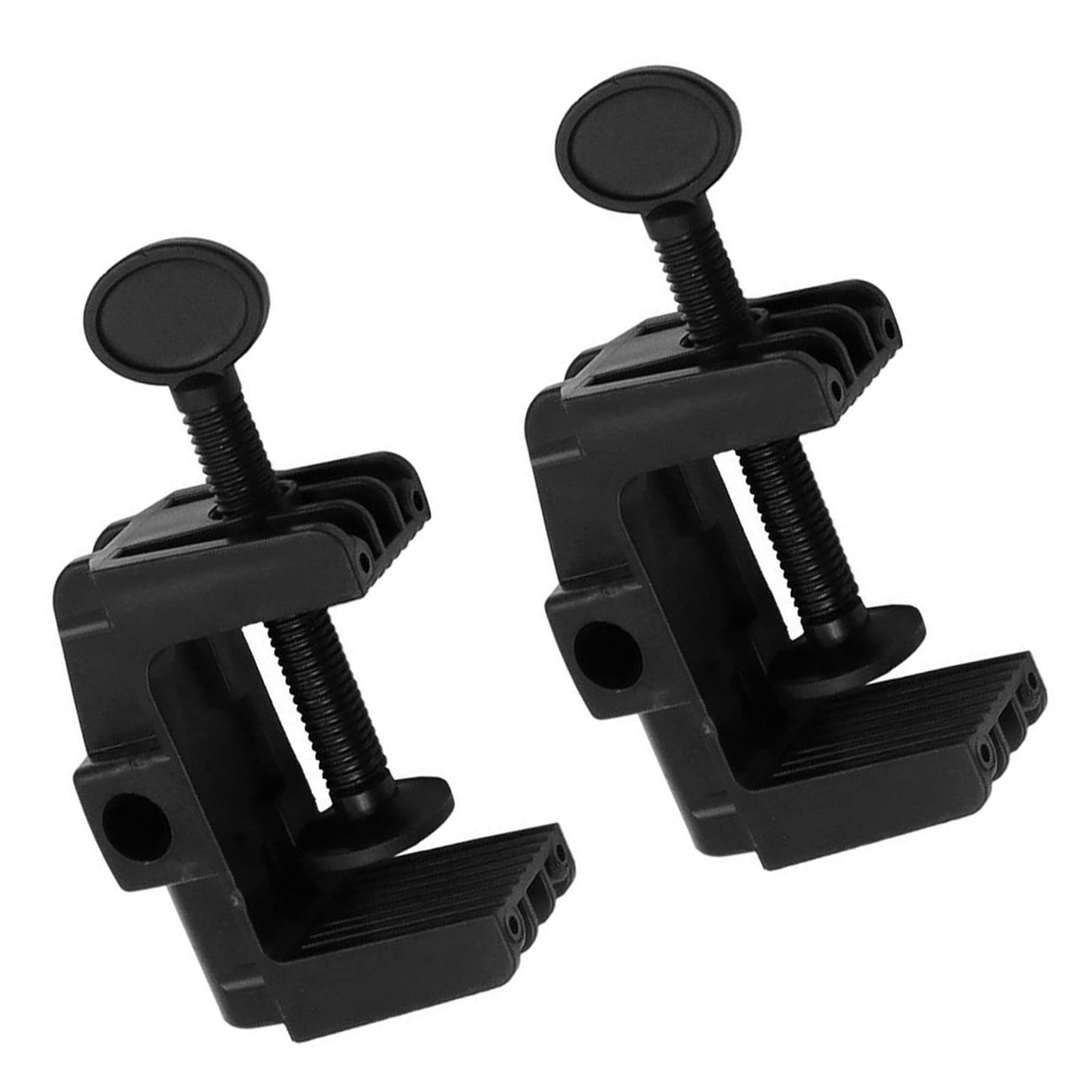 2 Pack Heavy-Duty Plastic Desk Clamp Mounting Bracket - Adjustable Work Light Holder for Desk Lamps, Magnifying Lamps & Tablet Stands | Perfect for Office, Workshop & Crafting Stations