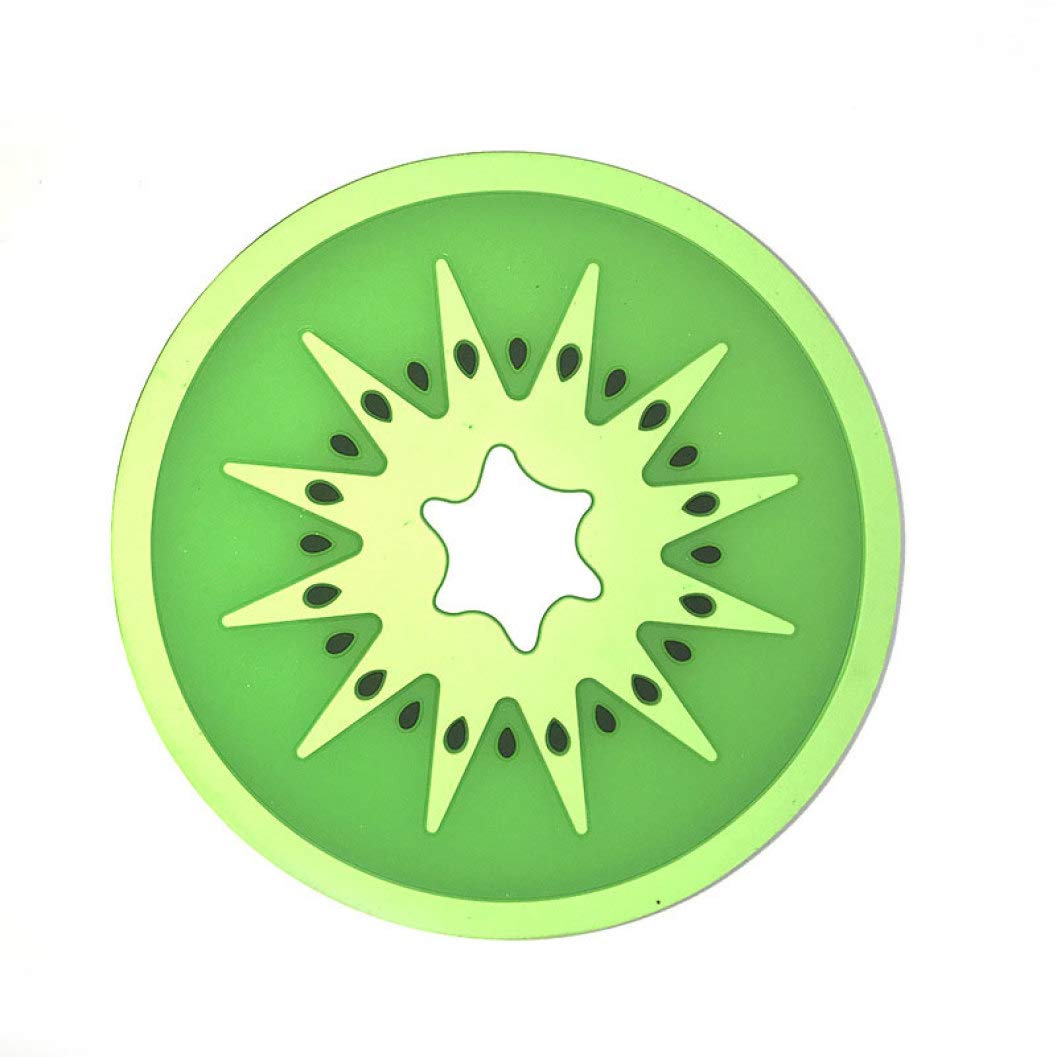 LUCACO Silicone Cup Coaster - Non-Slip Heat Resistant Fruit-Shaped Drink Coasters for Table Protection - Perfect for Coffee, Tea, and Beverages at Home, Office, or Parties