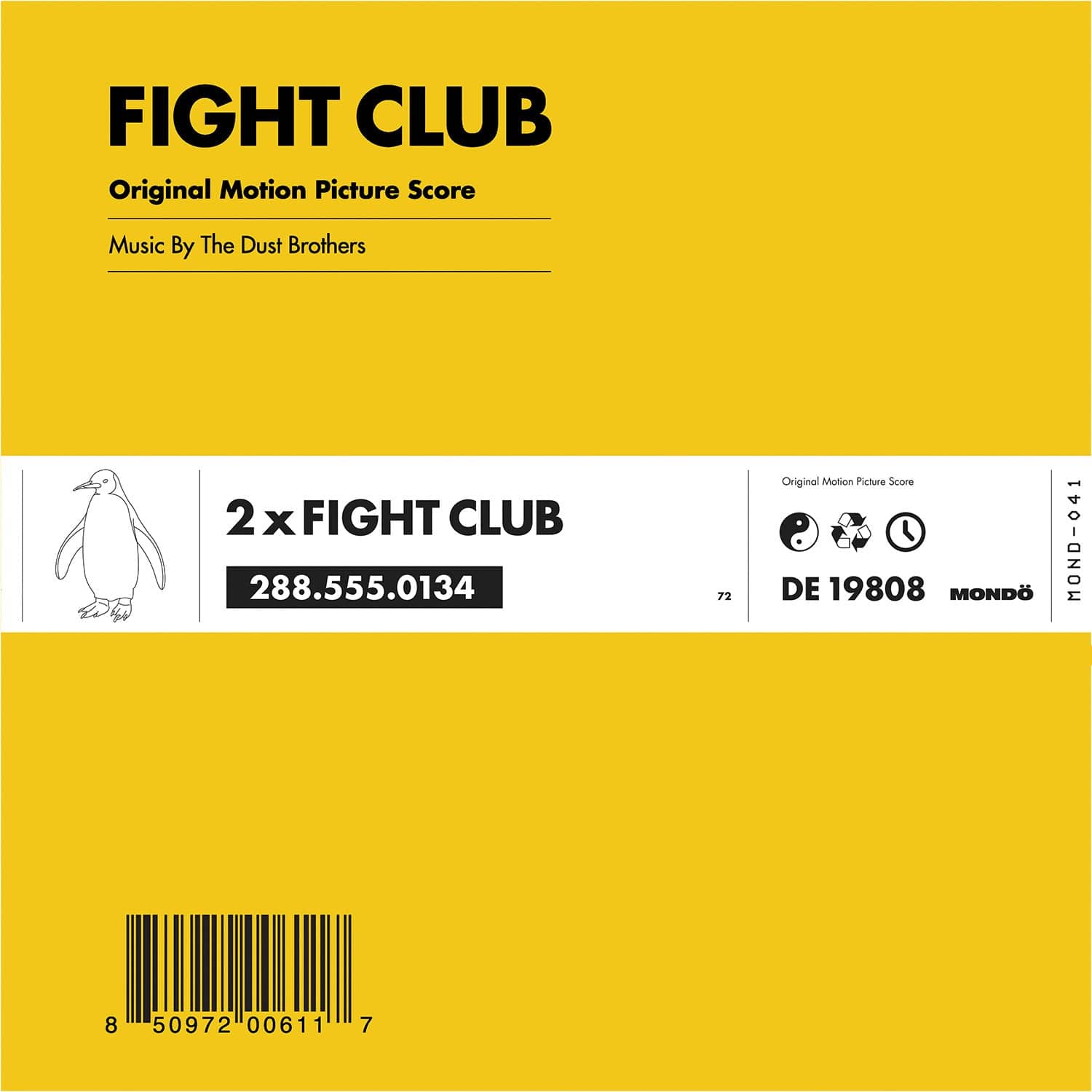 Fight Club Original Motion Picture Soundtrack 2XLP Vinyl Record - Limited Edition Movie Score for Collectors & Film Enthusiasts, Perfect for Home Theater & Music Listening Sessions