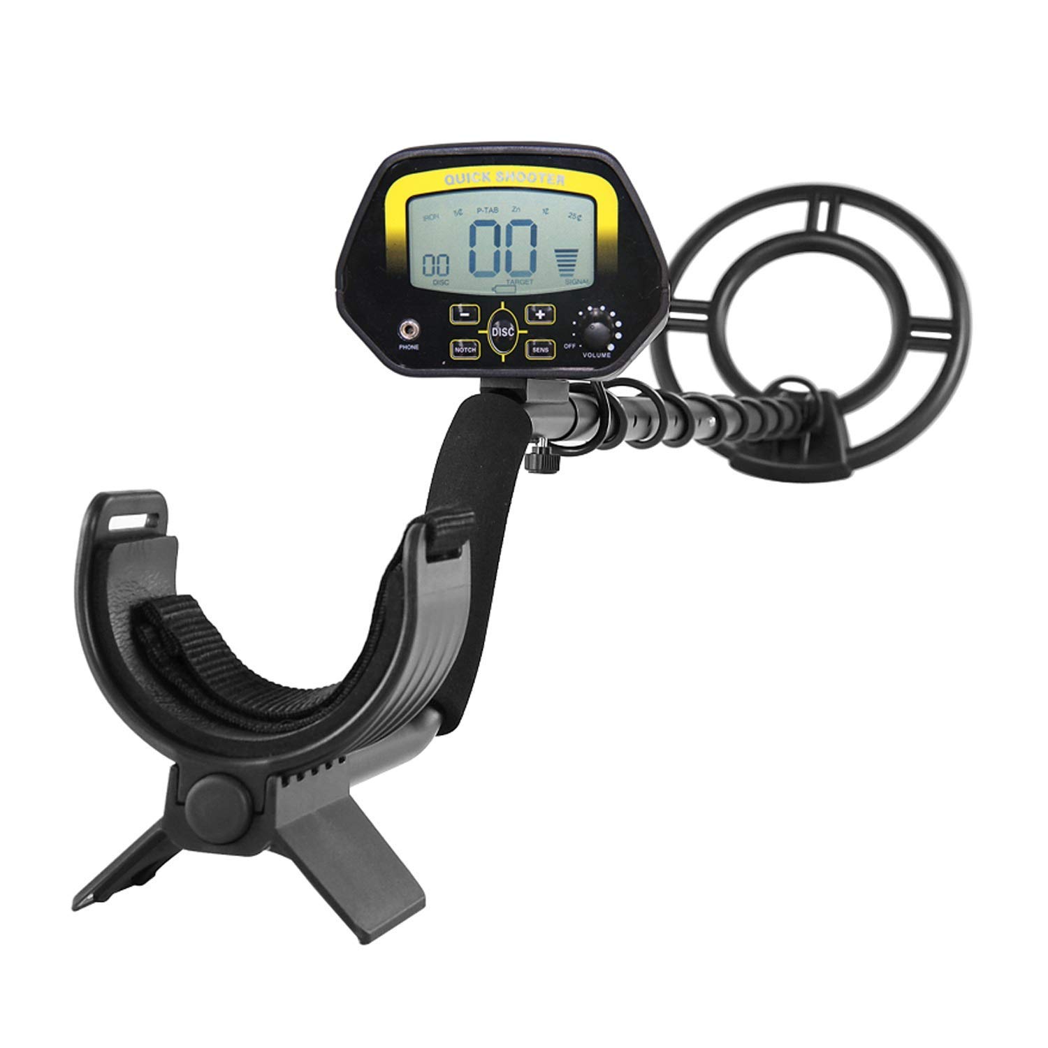 ZKS-KS MD-3030 Digital Metal Detector - Portable Underground Gold Treasure Hunter with LCD Display, Waterproof & High Accuracy for Beach Hunting, Coin Shooting & Outdoor Adventures