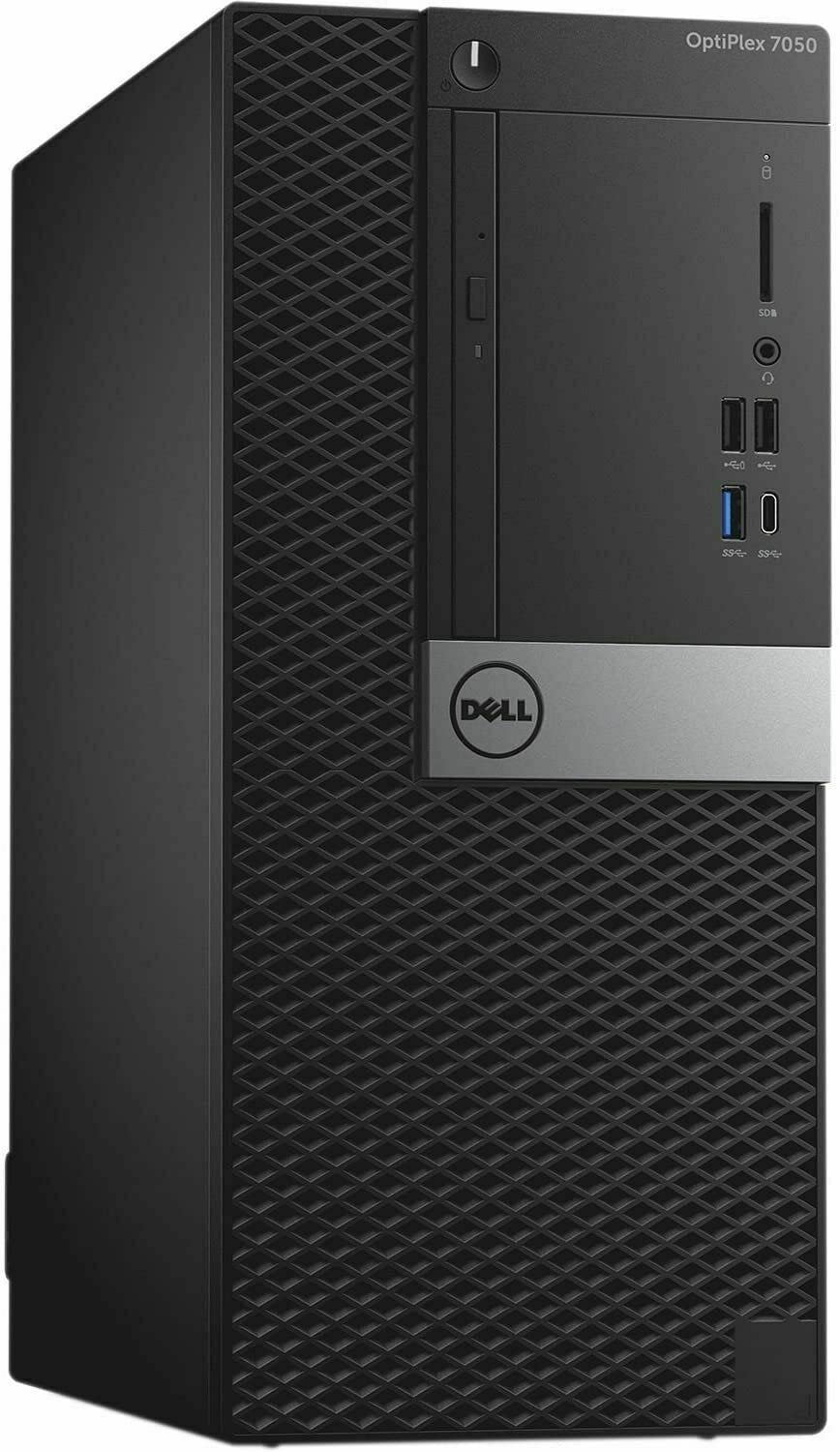 Refurbished Dell OptiPlex 7050 Mini Tower Desktop - Intel Core i7-7700 Processor (Up to 4.2GHz), 32GB DDR4 RAM, 512GB NVMe SSD + 2TB HDD, WiFi 6 (AX200), Bluetooth, Windows 10 Pro - Dual Monitor Support with Wireless Keyboard & Mouse - Perfect for Home Office, Business Workstations & Gaming Setups