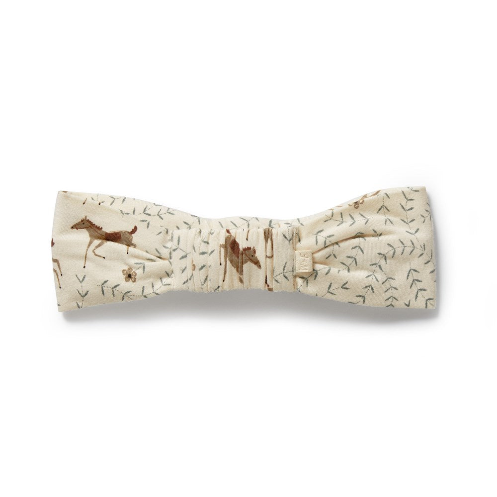 Organic Cotton Horse Headband for Women & Girls - Soft & Comfortable Hair Accessory for Equestrian, Riding, and Farm Life
