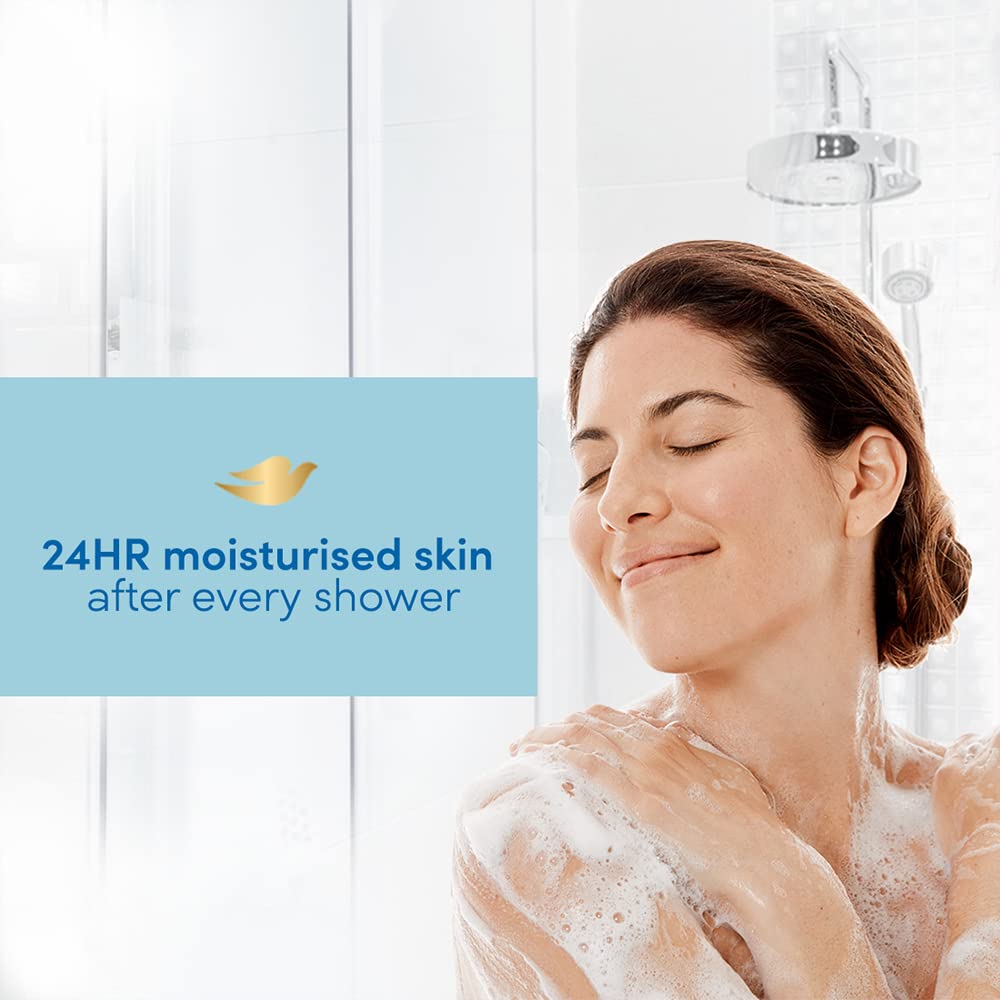 Dove Deeply Nourishing Body Wash with Moisturizers for Softer, Smoother Skin - 8.5 fl oz (250ml) | Hydrating Shower Gel for Dry Skin | Daily Moisturizing Body Cleanser for Women & Men | Perfect for Shower & Bath Routine