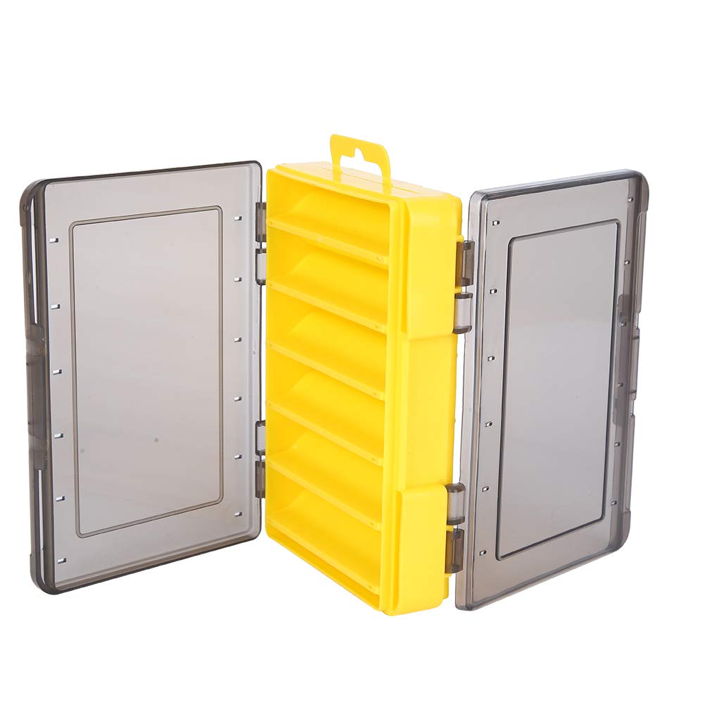 Keenso PVC Fishing Lure Hook Tackle Box - Portable Waterproof Storage Case for Fishing Gear Accessories - Perfect for Bass, Trout, and Saltwater Fishing Trips