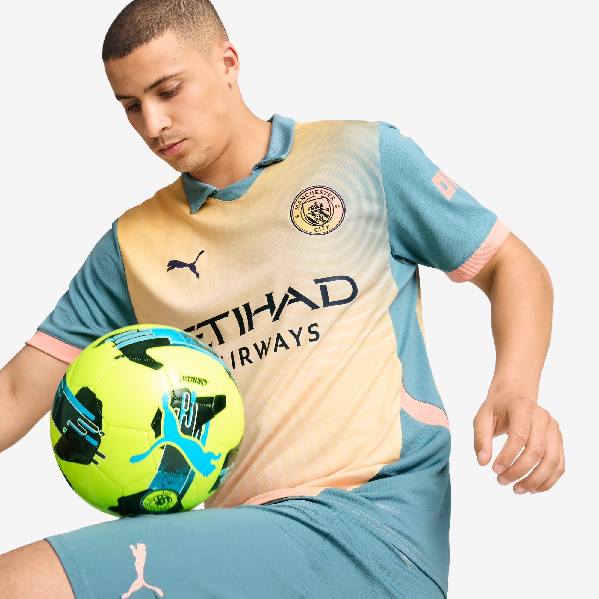 PUMA Manchester City 2024/25 Stadium Fourth Jersey - Authentic Football Soccer Shirt for Men - Perfect for Match Day, Training & Fan Support