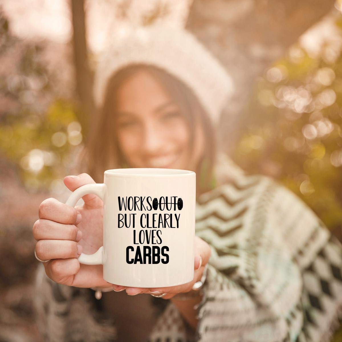 11Oz Ceramic Coffee Mug - Perfect Gym Gift for Fitness Lovers & Workout Enthusiasts | Ideal for Protein Shakes, Post-Workout Drinks & Gym Hydration