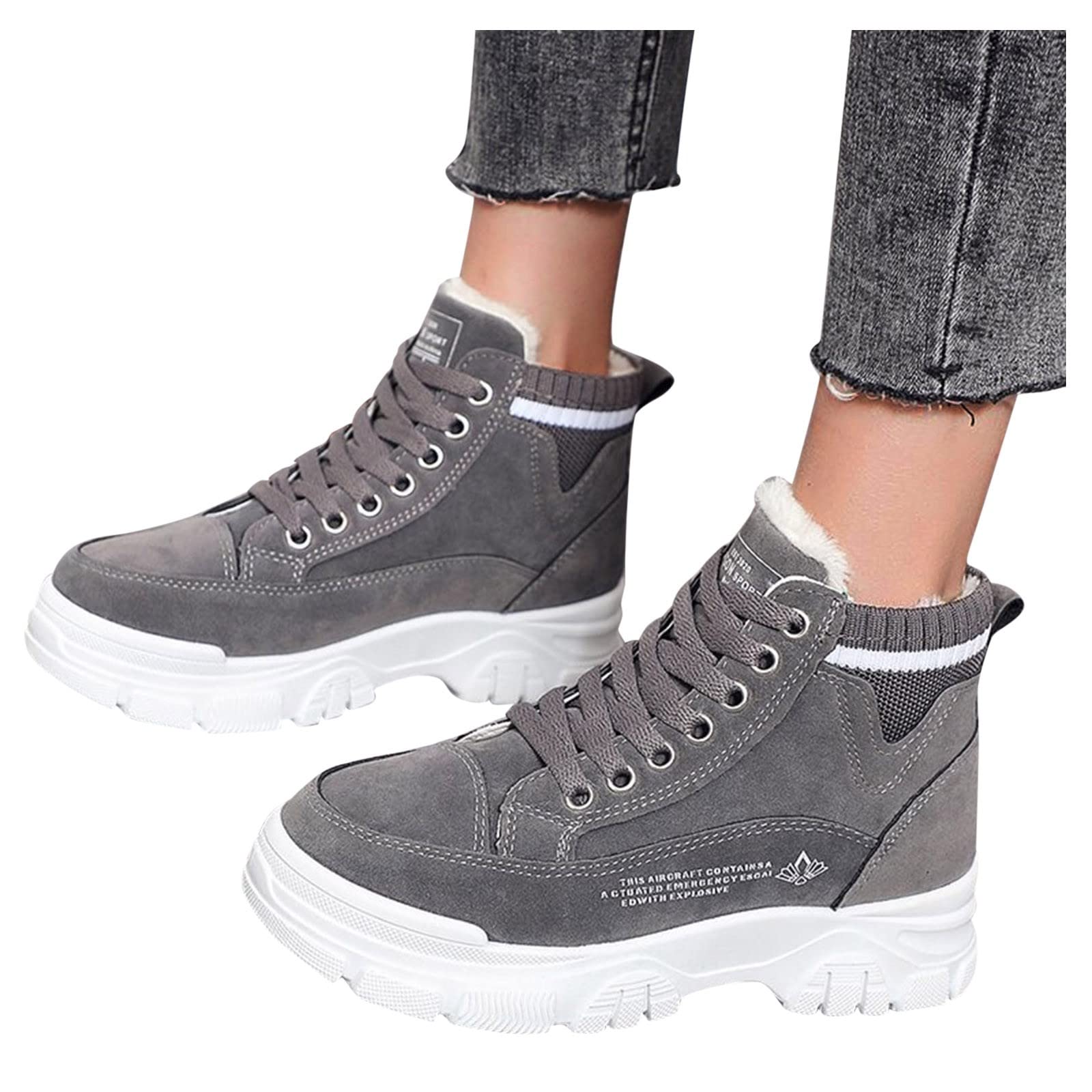 Women's Waterproof Insulated Snow Boots - Non-Slip Winter Shoes with Fur Lining & Arch Support | Warm Platform Cotton Boots for Hiking, Snowy Weather & Outdoor Activities