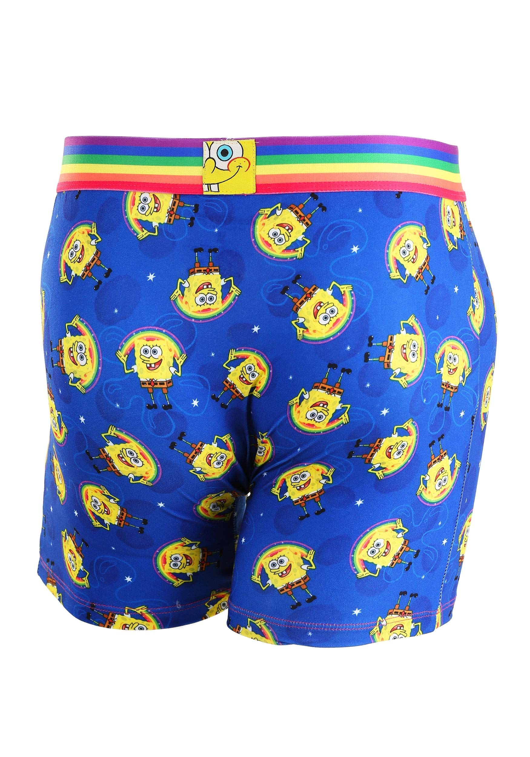 Spongebob Cartoon Character Men's Boxer Briefs - Comfortable Cotton Underwear for Daily Wear - XL Size - Perfect for Lounge, Sleep & Casual Outfits