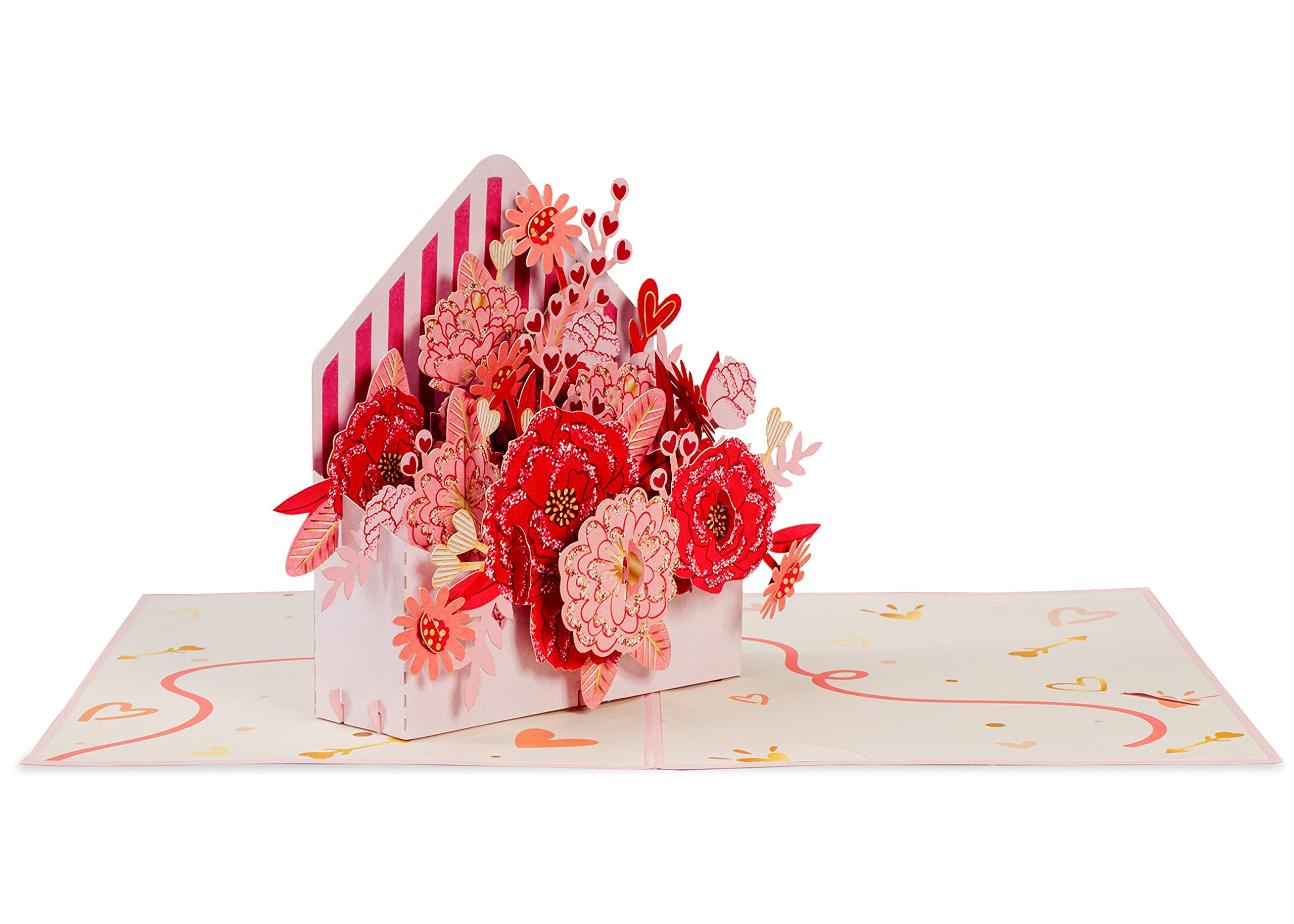 3D Floral Letter Pop Up Card - 5