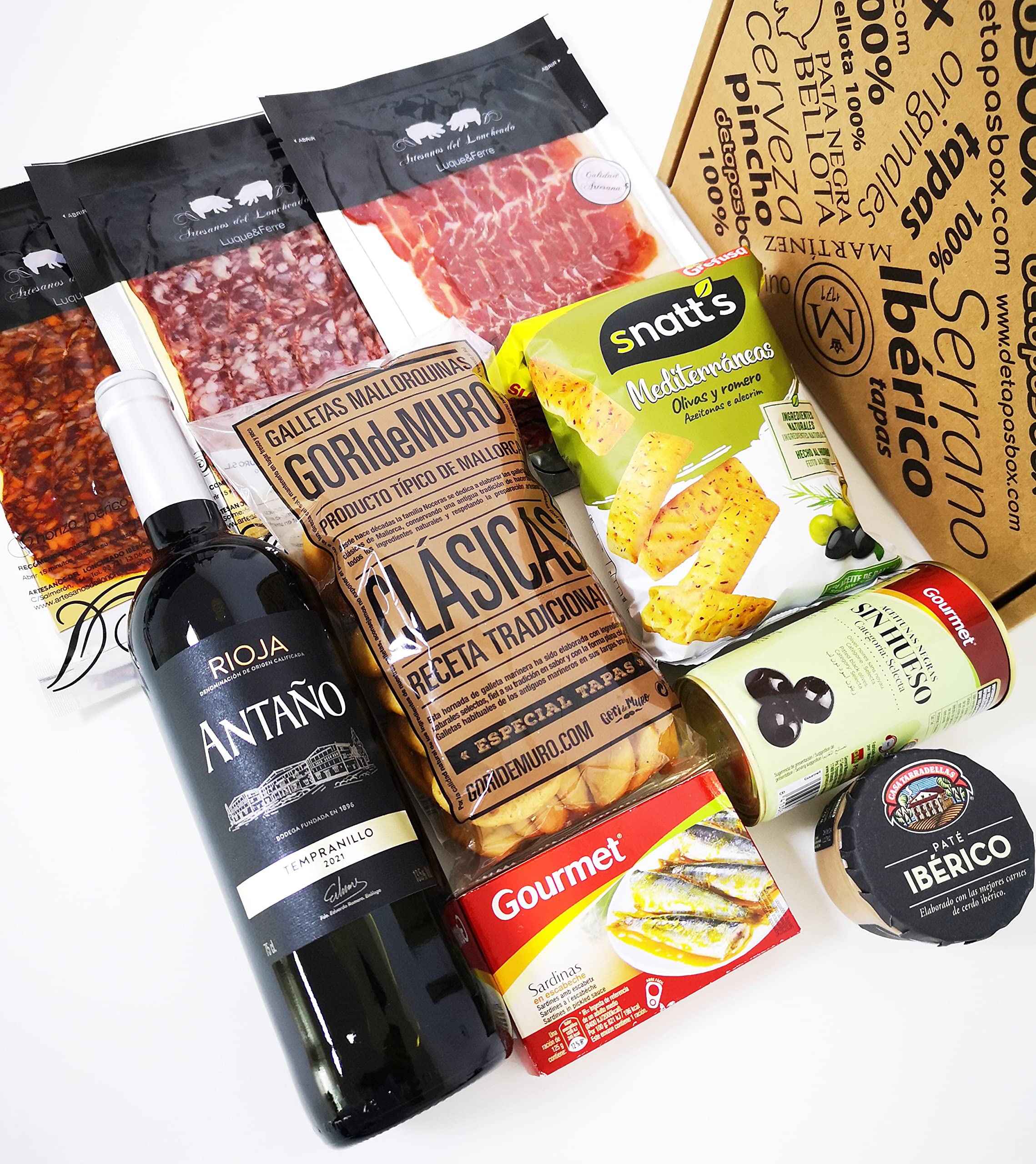 Spanish Tapas Gift Box for Two - Authentic Spain Gourmet Food Gift Set for Men & Women | Perfect for Date Night, Dinner Parties & Spain Lovers | Fine Spanish Delicacies & Specialties