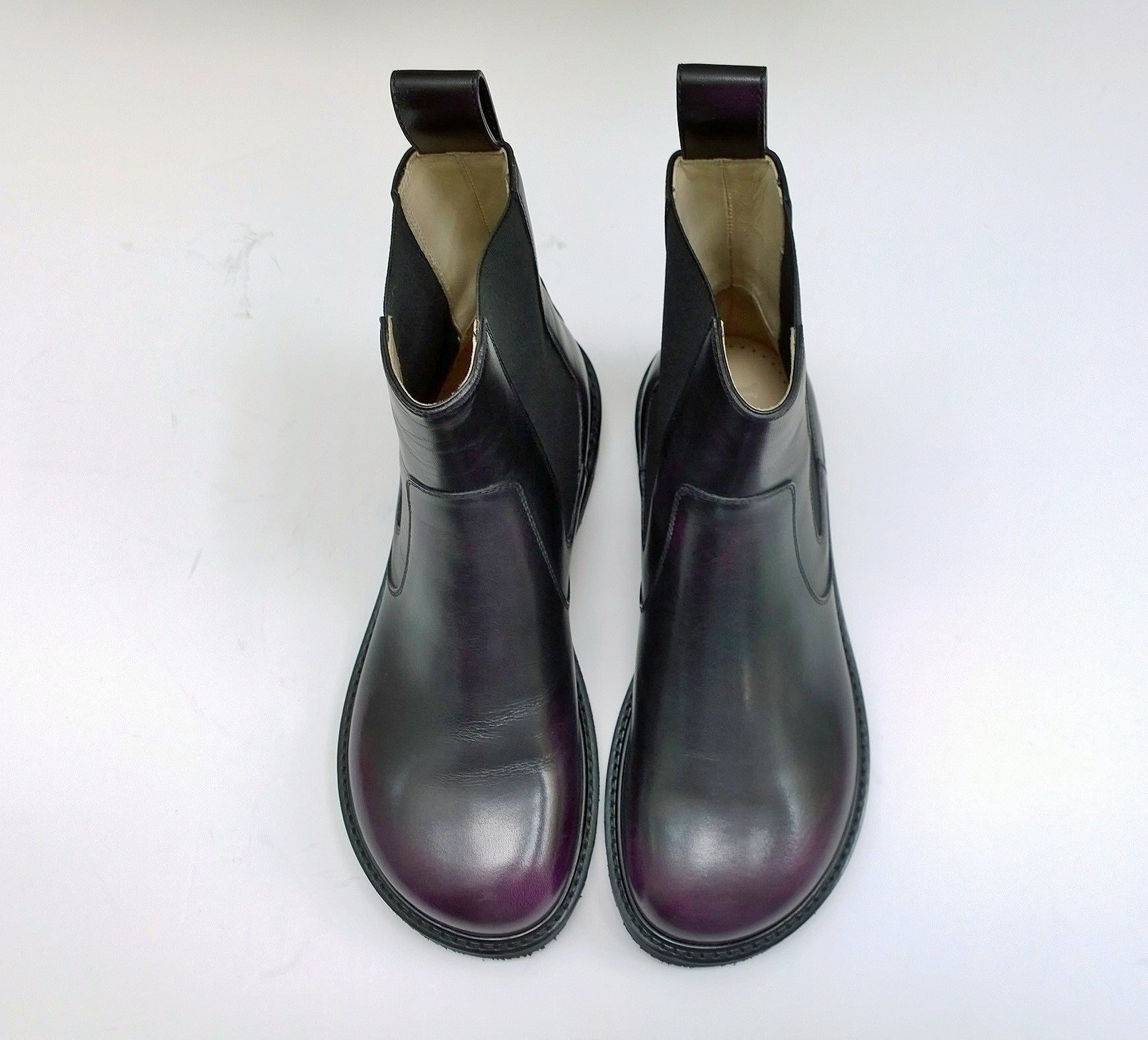 Loewe Blaze Chelsea Boots - Women's Purple Leather Ankle Boots for Casual & Dressy Outfits | Perfect for Fall & Winter Fashion