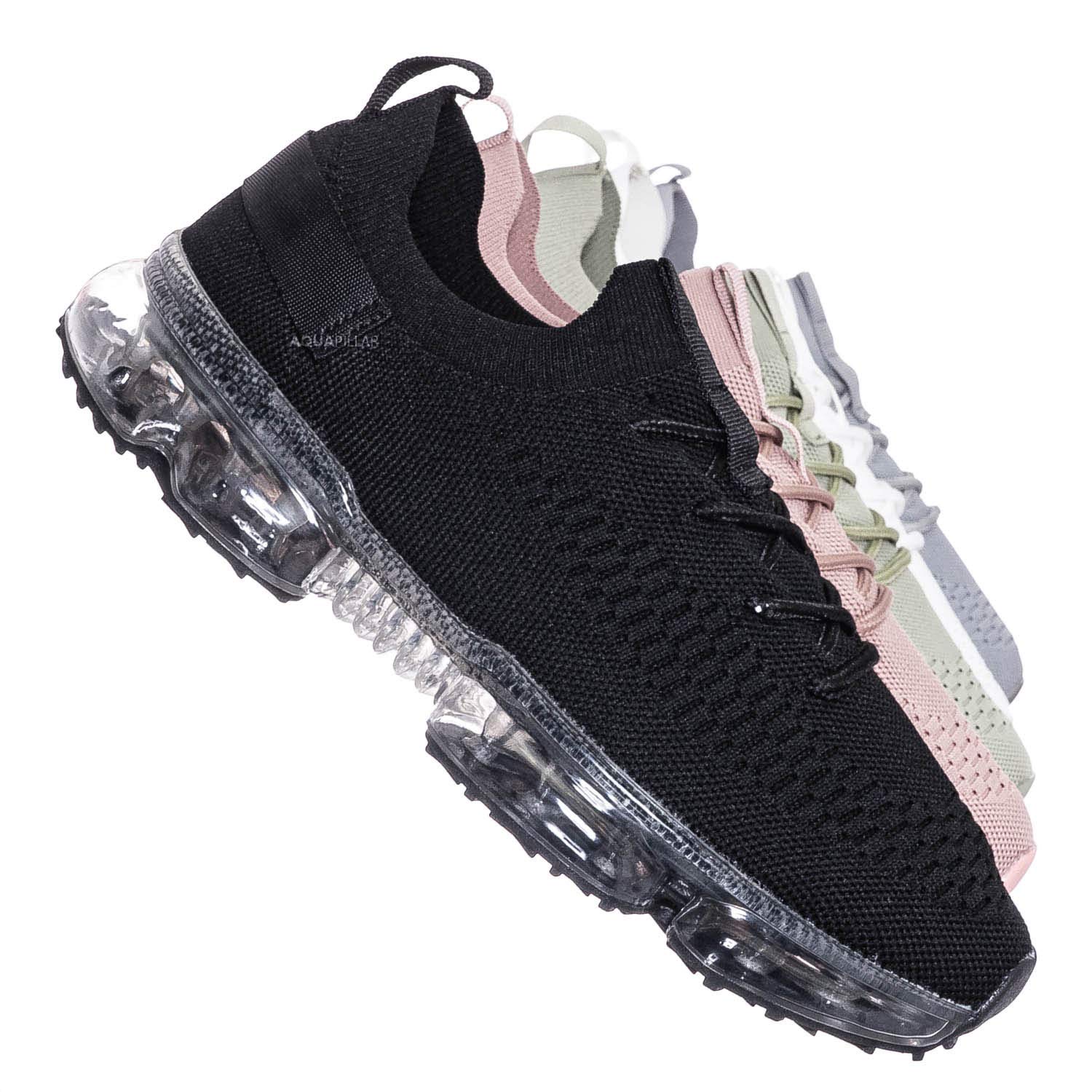 Stretch Mesh Sneakers with Air Cushion for Festivals & Running
