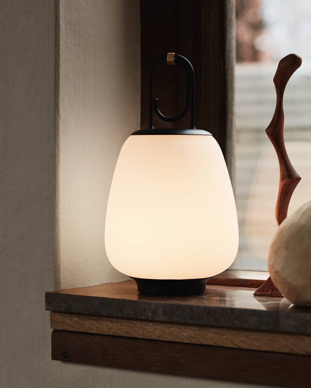Lucca Portable Table Lamp - USB Rechargeable LED Night Light for Bedroom, Office, Dorm - Adjustable Brightness & Warm White Light - Perfect for Reading, Working & Relaxing